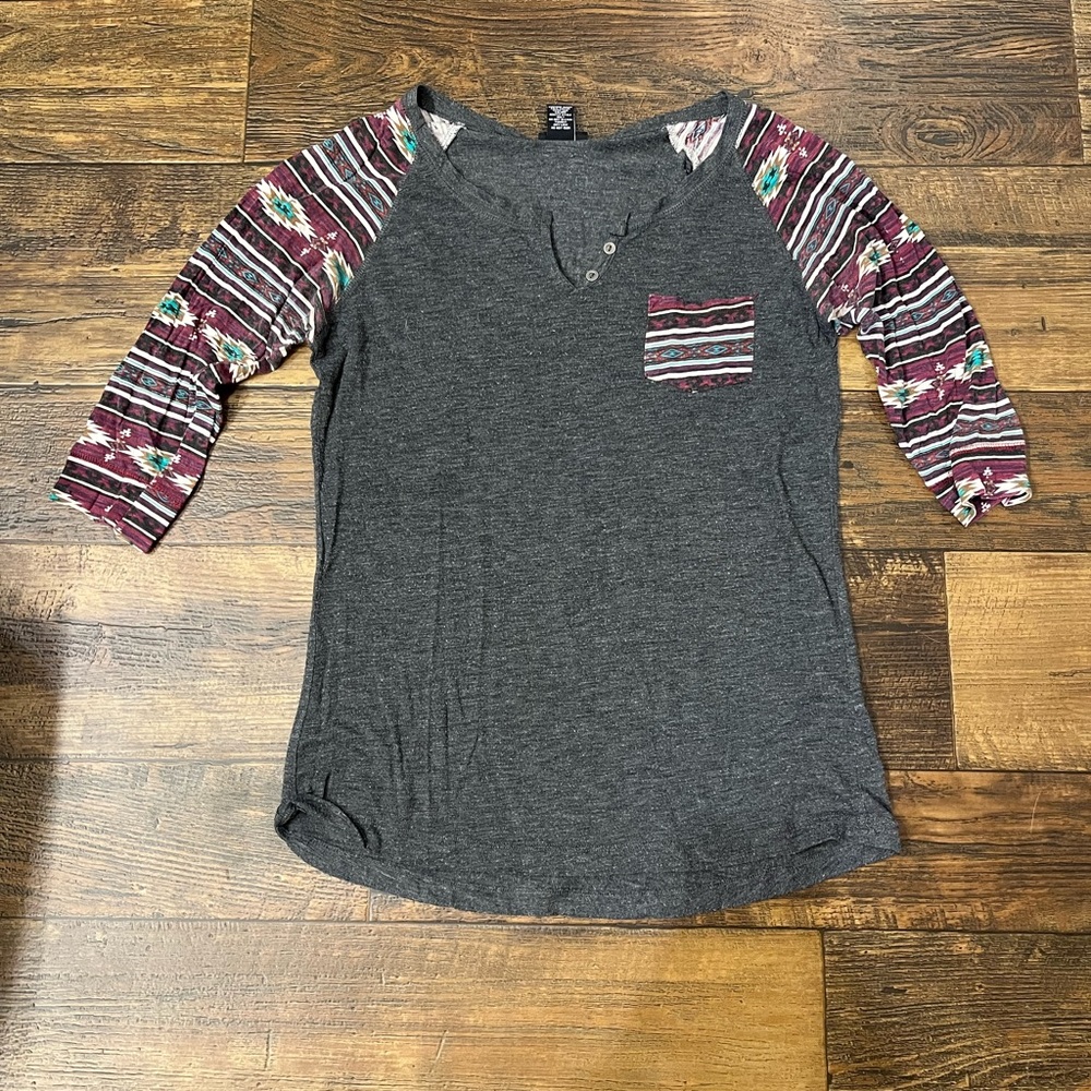 Striped Sleeve Top